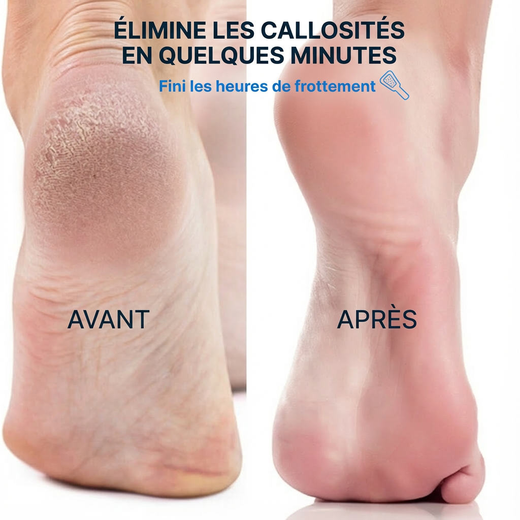 Cleanfeet® Râpe à pieds élimine les callosités des pieds