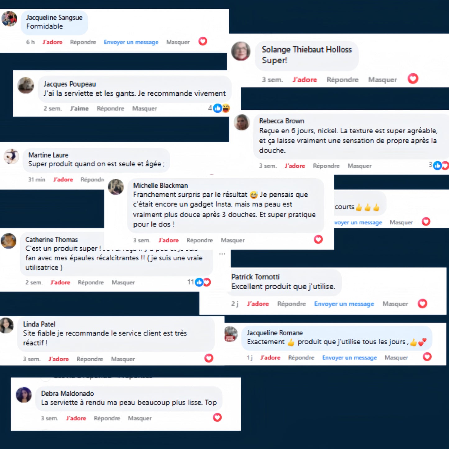 Serviette de douche exfoliante Ecovia