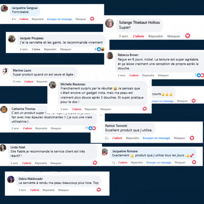 Serviette de douche exfoliante Ecovia